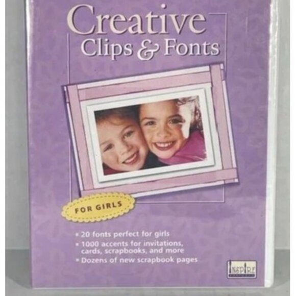 NEW Creating Keepsakes Creative Clips Fonts CD Windows Mac Scrapbooking sealed - Picture 3 of 6